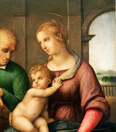 The Holy Family, 1506 (detail of 47576) a Raffaello Sanzio