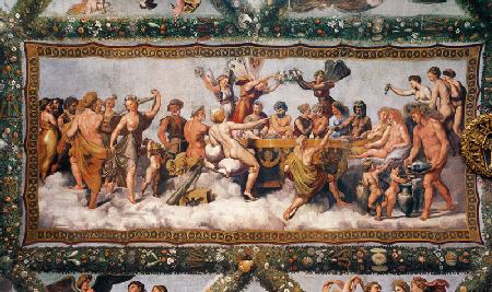The Banquet of the Gods, Ceiling Painting of the Courtship and Marriage of Cupid and Psyche