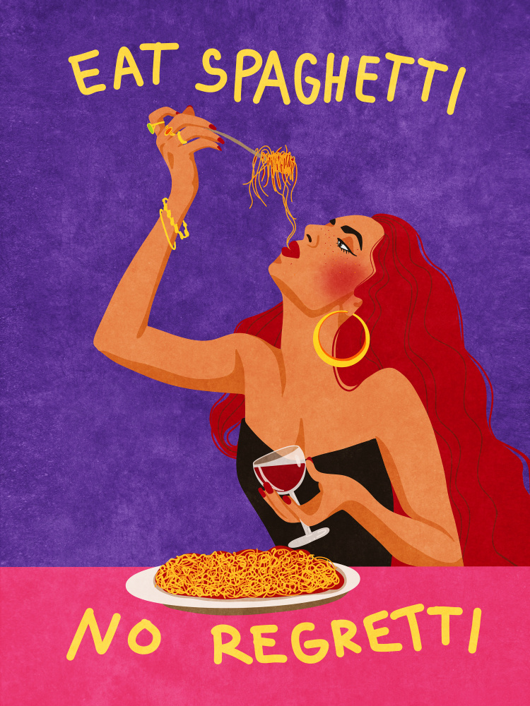 Eat spaghetti no regretti a Raissa Oltmanns