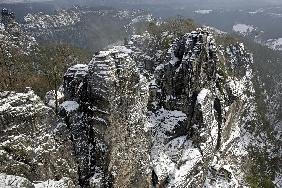 Sächsische Schweiz im Schnee