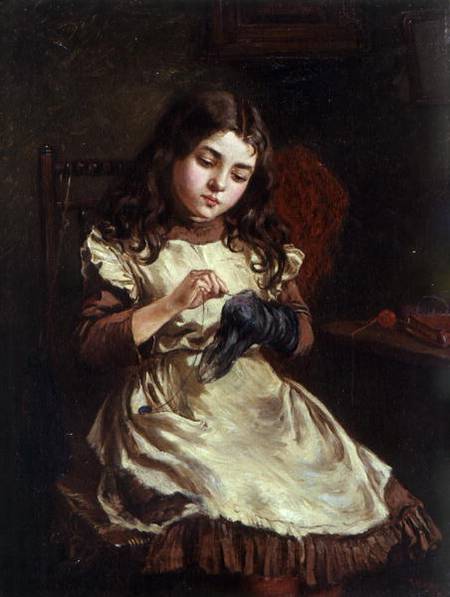 Darning the Sock a Ralph Hedley