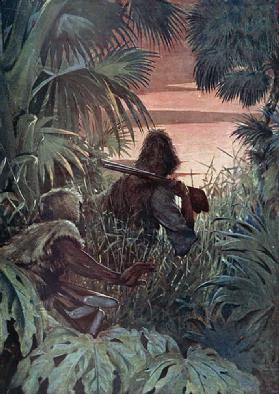 Illustration for Robinson Crusoe by Daniel Defoe