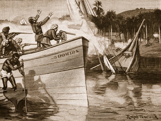 Maguires attack on the slave dhows a Ralph Peacock