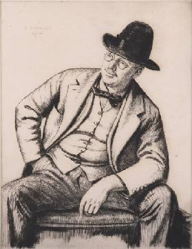 Portrait of Francis Dodd, 1916 (etching)
