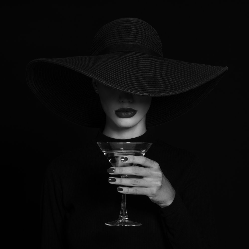 A Martini glass. a Refat