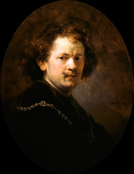 Self-portrait with an entblösstem head a Rembrandt van Rijn