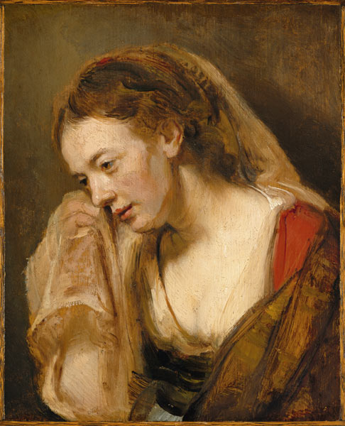 A Woman Weeping a Rembrandt van Rijn