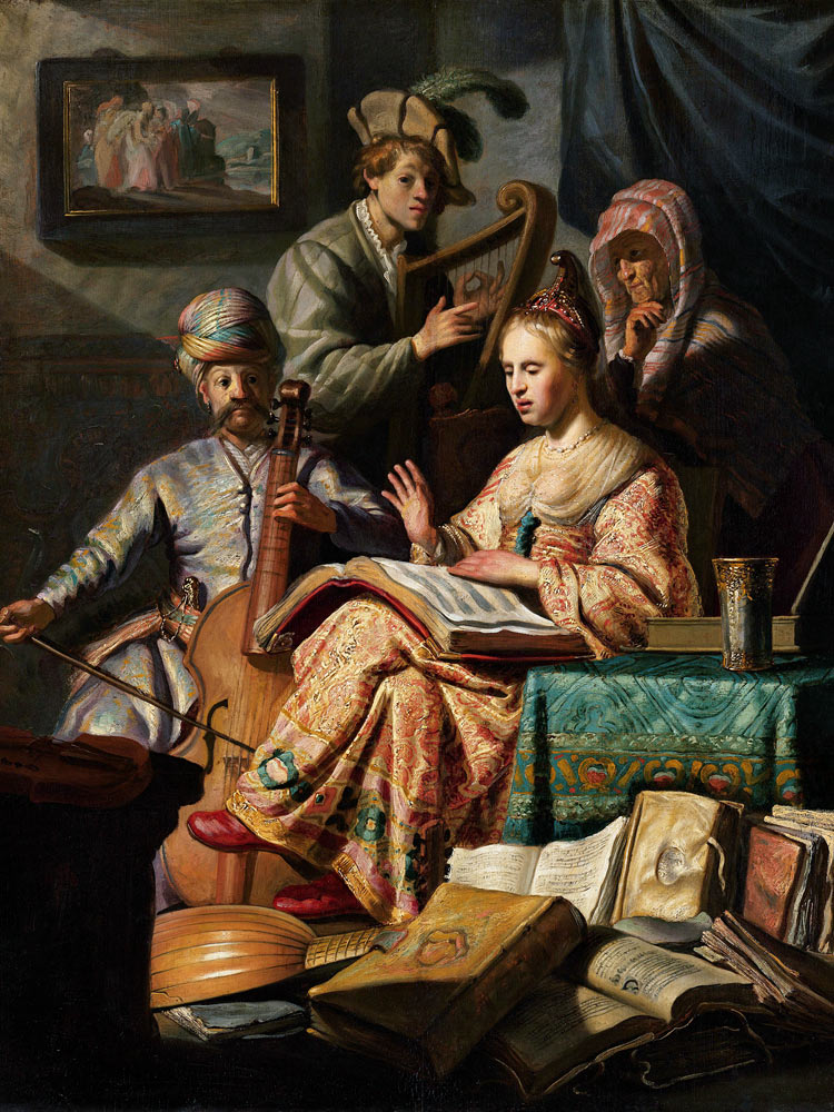Allegory of Music a Rembrandt van Rijn