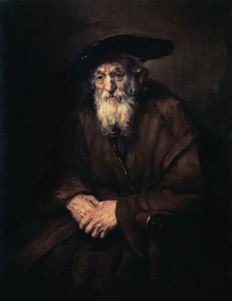 Portrait of an old Jew a Rembrandt van Rijn