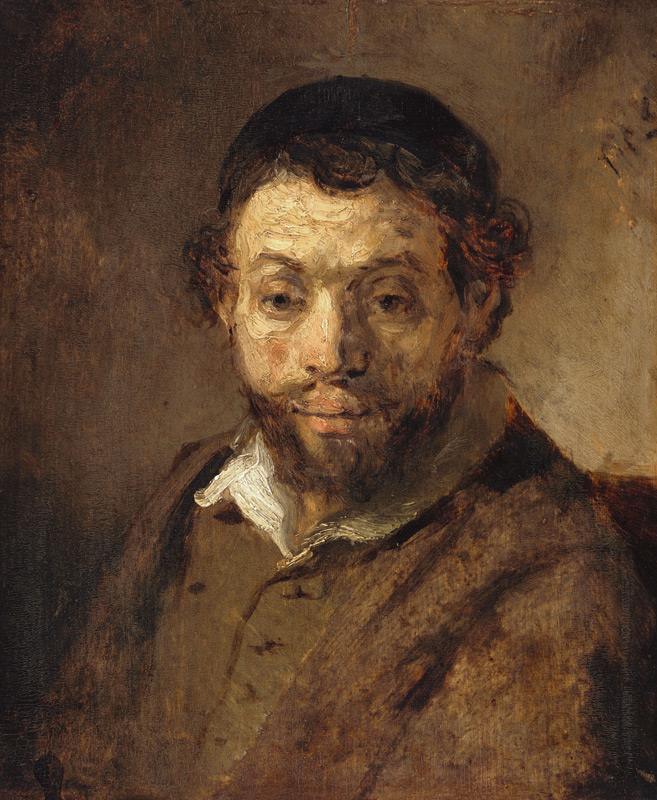 Portrait of a Young Jew a Rembrandt van Rijn