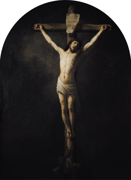 Christ on the Cross a Rembrandt van Rijn