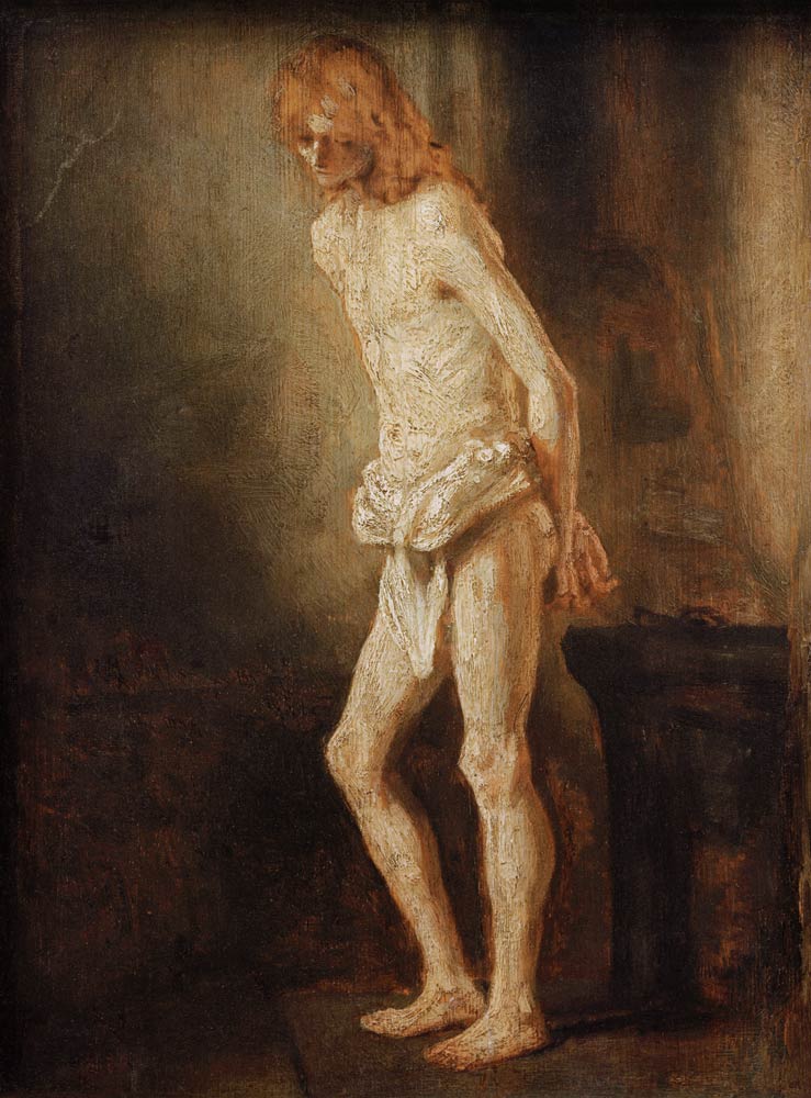 Rembrandt, Christus an der Geißelsäule a Rembrandt van Rijn