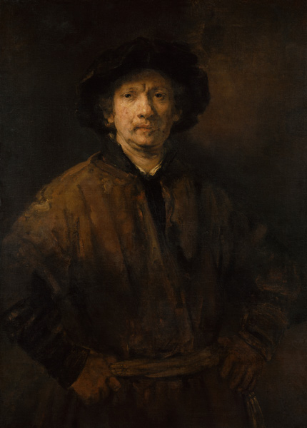 Large Self-Portrait a Rembrandt van Rijn