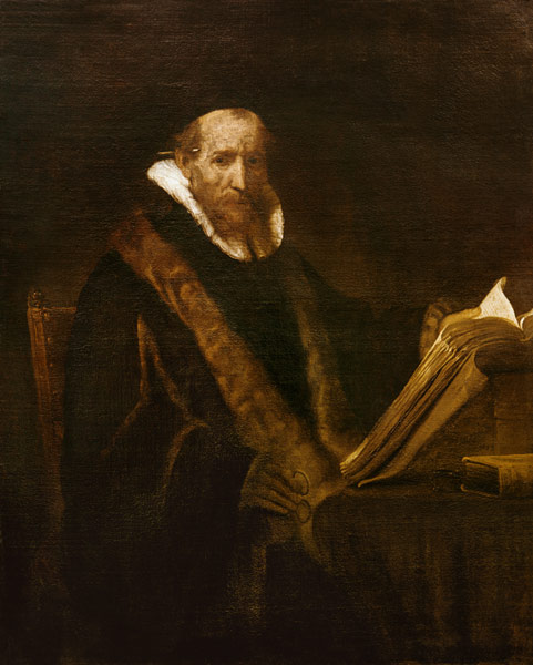 Rembrandt, Johannes Cornelisz. Sylvius a Rembrandt van Rijn
