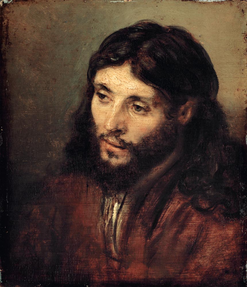 Head of Christ a Rembrandt van Rijn