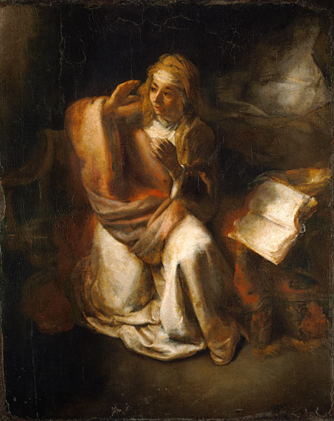Maria of the proclamation a Rembrandt van Rijn