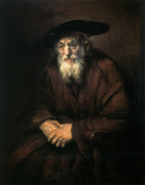 Portrait of an Old Jew a Rembrandt van Rijn