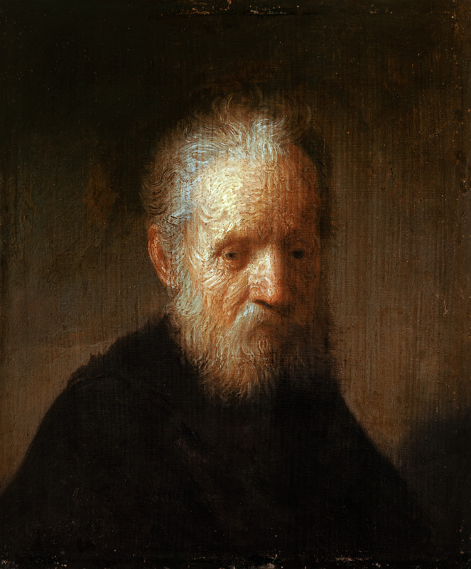 Rembrandt / Portrait of an old man a Rembrandt van Rijn