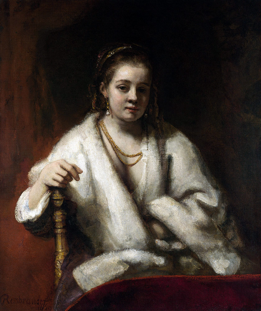 Portrait of Hendrickje Stoffels a Rembrandt van Rijn