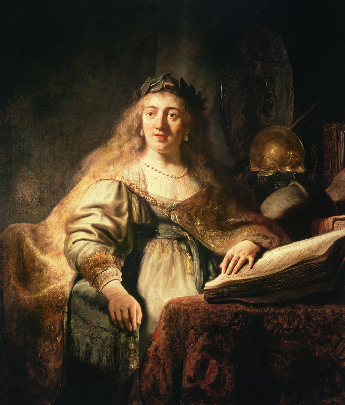 Saskia as Minerva a Rembrandt van Rijn
