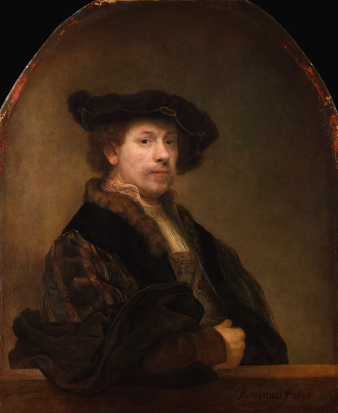 Rembrandt / Self-Portrait / London a Rembrandt van Rijn