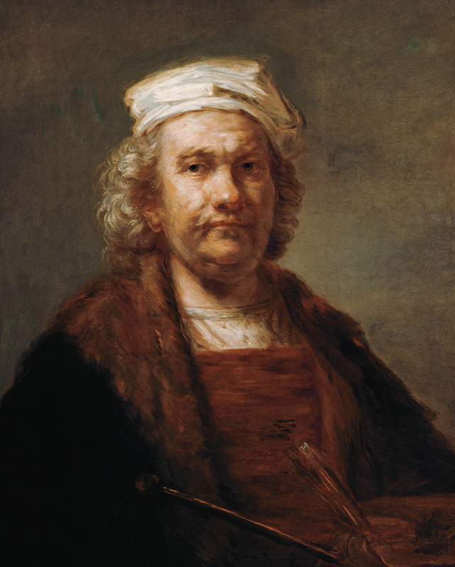 Self Portrait a Rembrandt van Rijn