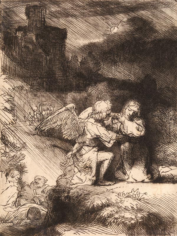 The Agony in the Garden a Rembrandt van Rijn