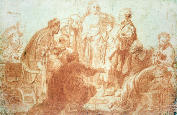 The Doubting Thomas a Rembrandt van Rijn