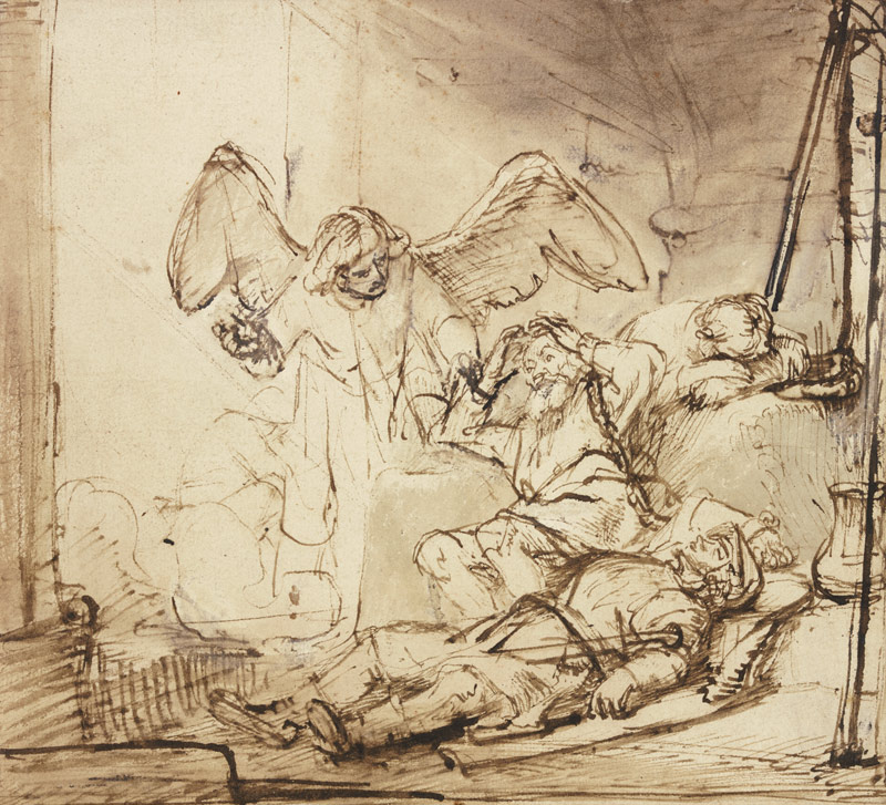 The liberation of Peter a Rembrandt van Rijn