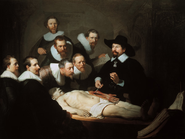 Anatomia del dottor Tulp a Rembrandt van Rijn