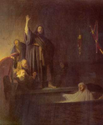 Auferweckung of the Lazarus a Rembrandt van Rijn