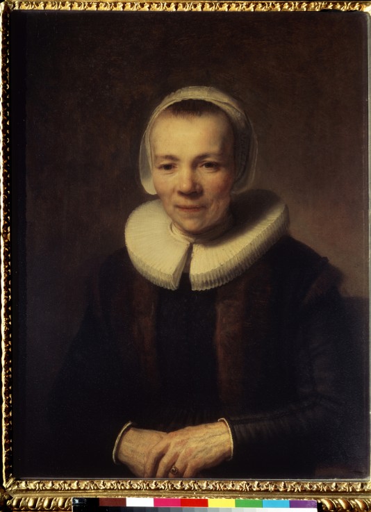 Portrait of Baartje Martens-Doomer a Rembrandt van Rijn