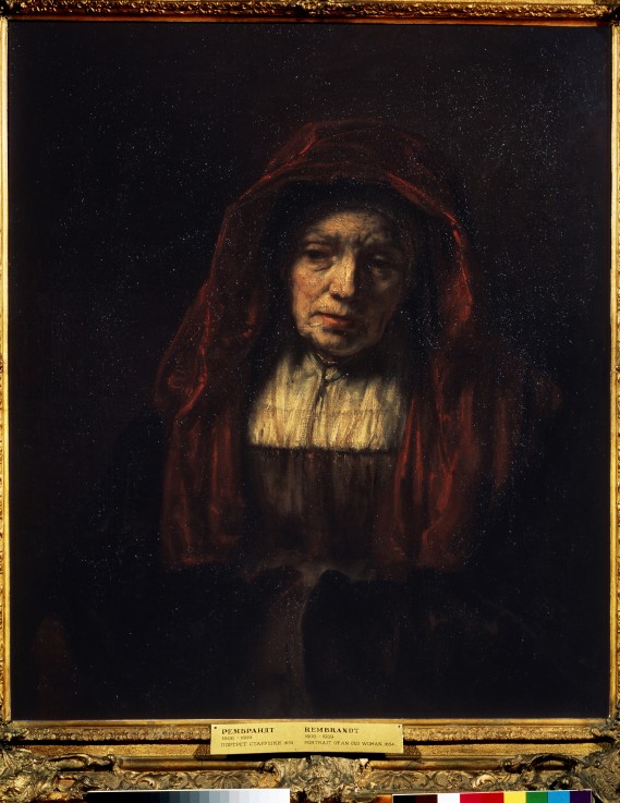 Portrait of an old woman a Rembrandt van Rijn