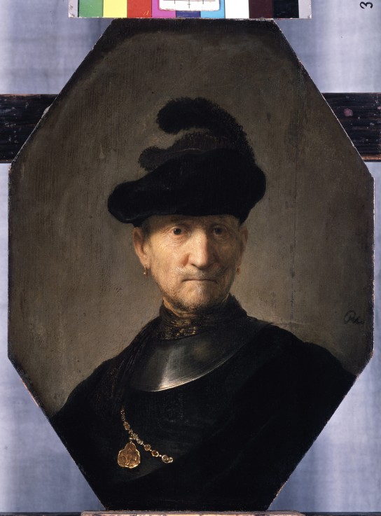 Portrait of an old warrior a Rembrandt van Rijn