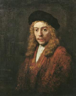 Portrait of a young man a Rembrandt van Rijn