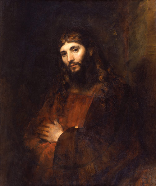 Christ with Arms Folded a Rembrandt van Rijn