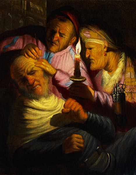 Der Gefühlssinn: Die Kopfoperation. a Rembrandt van Rijn