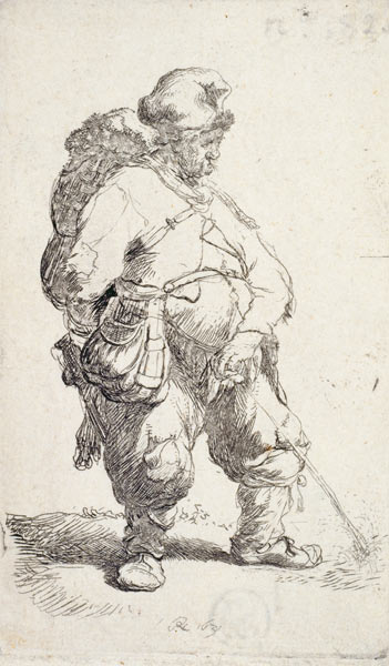 Der pissende Mann a Rembrandt van Rijn