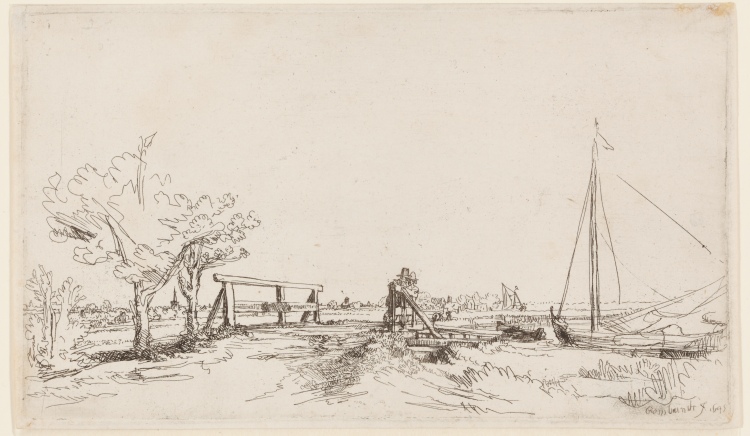 Jan Six bridge a Rembrandt van Rijn