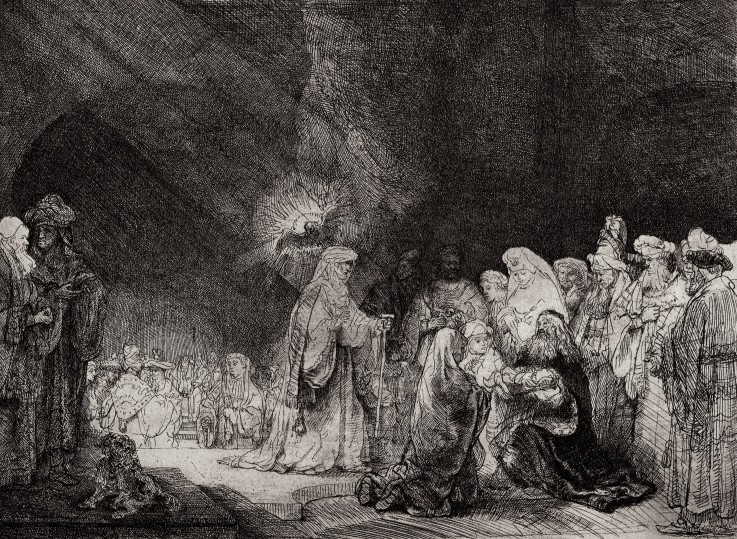 The Presentation of Jesus at the Temple a Rembrandt van Rijn
