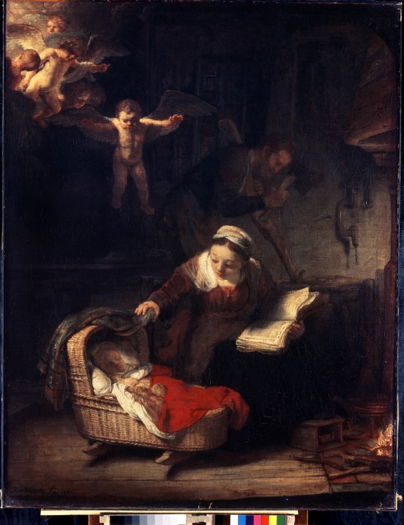 The Holy Family a Rembrandt van Rijn