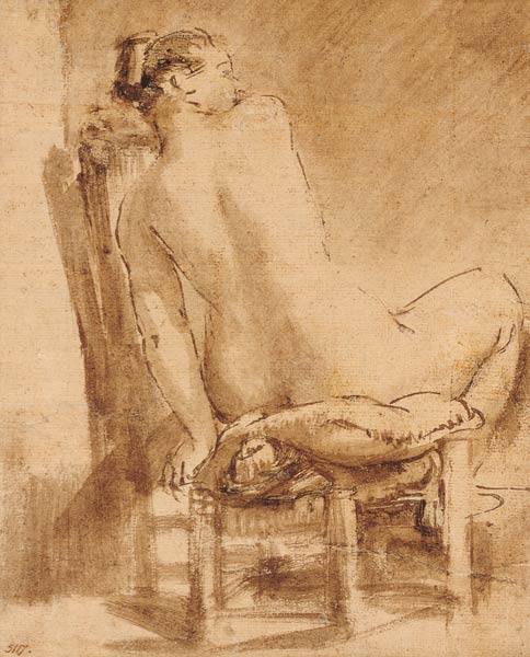 Female back act. a Rembrandt van Rijn