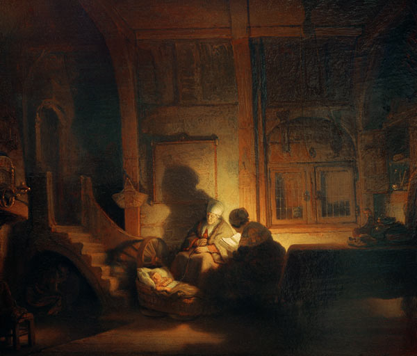 Heilige Familie a Rembrandt van Rijn