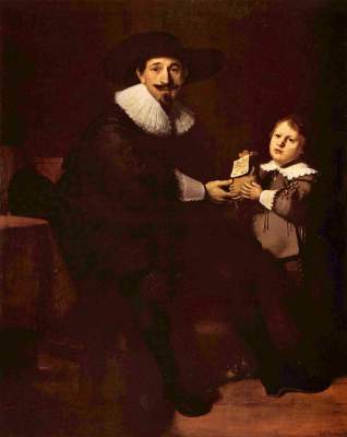 Jean Pellicorne and his son Kaspar a Rembrandt van Rijn