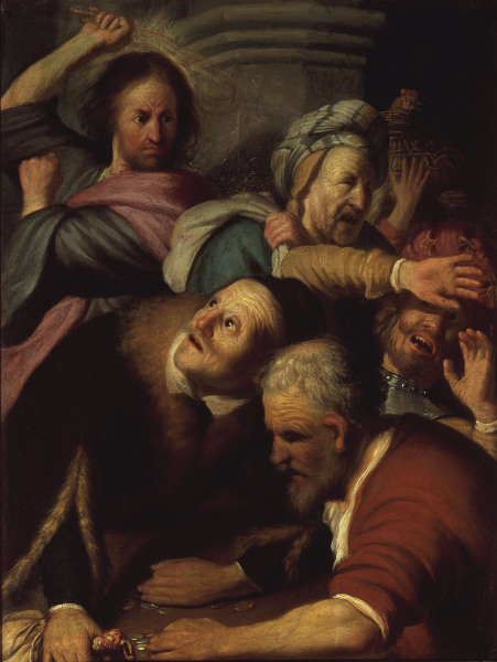 Jesus and the Money-changers / Rembrandt a Rembrandt van Rijn