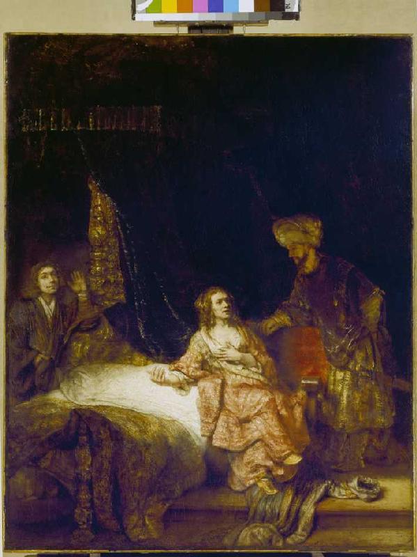 Joseph and the woman of the Potiphar a Rembrandt van Rijn