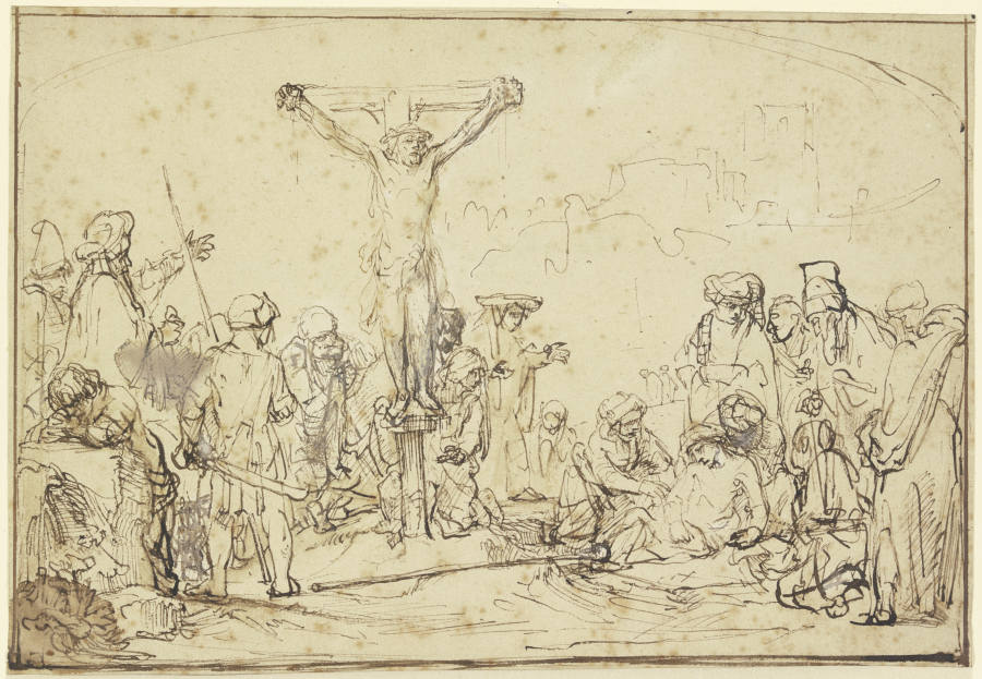 Kalvarienberg a Rembrandt van Rijn