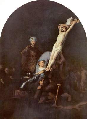 Cross raising a Rembrandt van Rijn