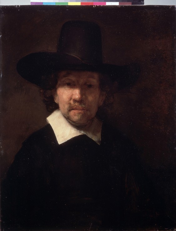 Portrait of the Poet Jeremias de Decker a Rembrandt van Rijn