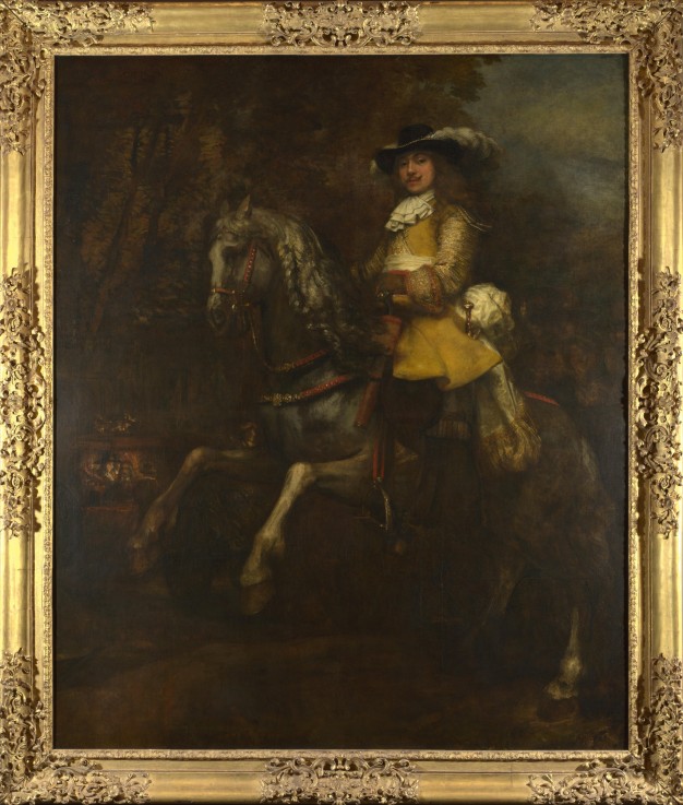 Portrait of Frederick Rihel on Horseback a Rembrandt van Rijn